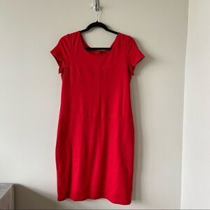 Julie Mitchell - Lipstick Red Midi Shift Dress